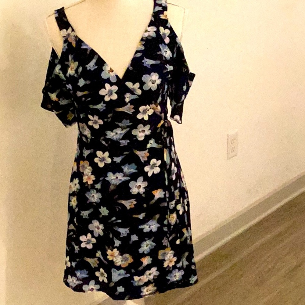 Miami XS floral dress wrap tie